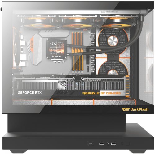 Корпус DarkFlash Floatron F1 без БП Black купить в Украине: Киев, Днепр, Харьков, Одесса  | Проверка совместимости, низкая цена, отзывы, характеристики от TELEMART фото