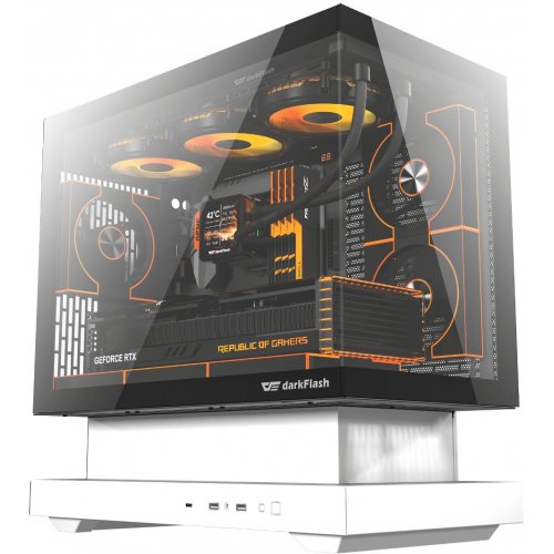 Корпус DarkFlash Floatron F1 без БП White купить в Украине: Киев, Днепр, Харьков, Одесса  | Проверка совместимости, низкая цена, отзывы, характеристики от TELEMART фото