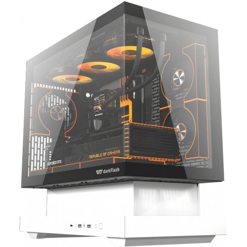 Корпус DarkFlash Floatron F1 без БП White купить в Украине: Киев, Днепр, Харьков, Одесса  | Проверка совместимости, низкая цена, отзывы, характеристики от TELEMART фото