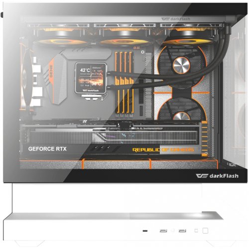 Корпус DarkFlash Floatron F1 без БП White купить в Украине: Киев, Днепр, Харьков, Одесса  | Проверка совместимости, низкая цена, отзывы, характеристики от TELEMART фото