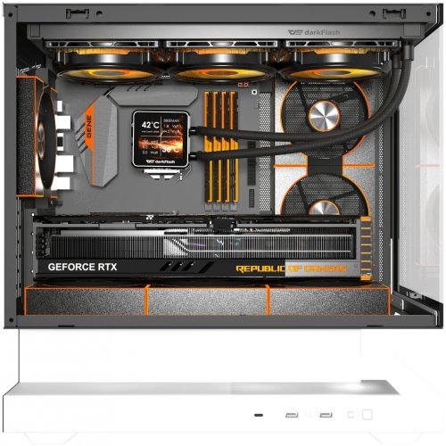 Корпус DarkFlash Floatron F1 без БП White купить в Украине: Киев, Днепр, Харьков, Одесса  | Проверка совместимости, низкая цена, отзывы, характеристики от TELEMART фото