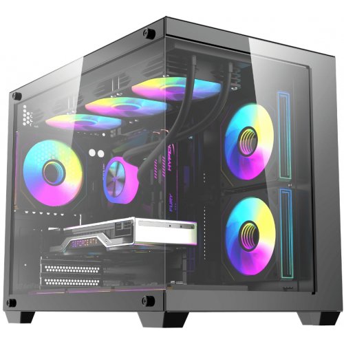 Корпус DarkFlash B275 Pro без БП Black купить в Украине: Киев, Днепр, Харьков, Одесса  | Проверка совместимости, низкая цена, отзывы, характеристики от TELEMART фото