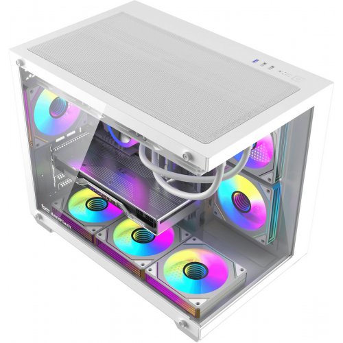 Корпус DarkFlash B275 Pro без БП White купить в Украине: Киев, Днепр, Харьков, Одесса  | Проверка совместимости, низкая цена, отзывы, характеристики от TELEMART фото
