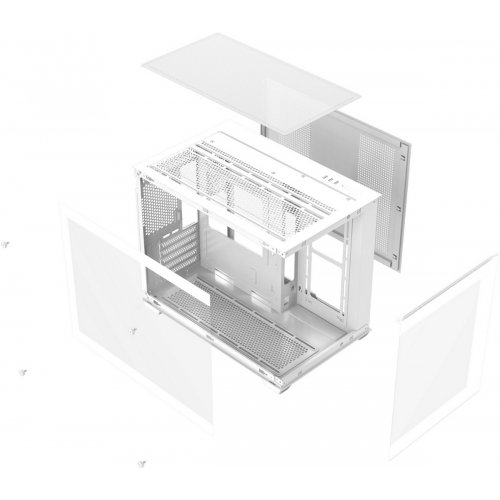 Корпус DarkFlash B275 Pro без БП White купить в Украине: Киев, Днепр, Харьков, Одесса  | Проверка совместимости, низкая цена, отзывы, характеристики от TELEMART фото