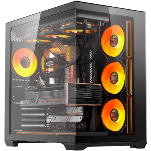 Корпус DarkFlash C280 без БП Black купить в Украине: Киев, Днепр, Харьков, Одесса  | Проверка совместимости, низкая цена, отзывы, характеристики от TELEMART фото