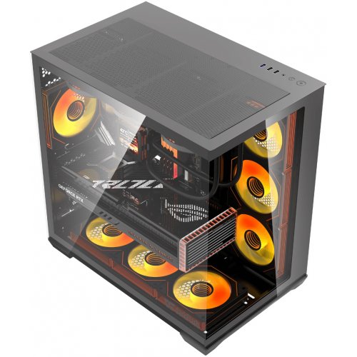 Корпус DarkFlash C280 без БП Black купить в Украине: Киев, Днепр, Харьков, Одесса  | Проверка совместимости, низкая цена, отзывы, характеристики от TELEMART фото