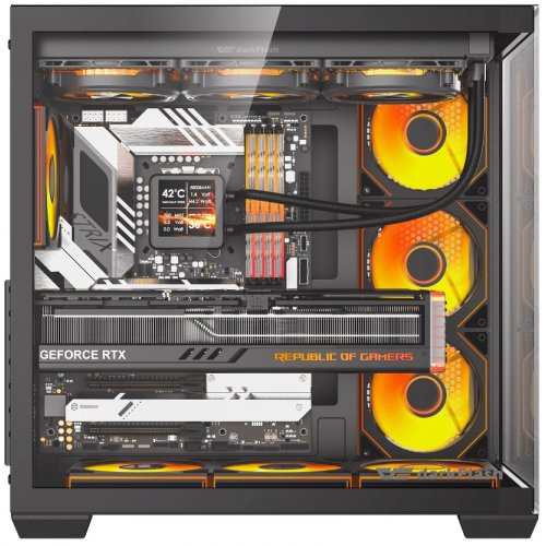 Корпус DarkFlash C280 без БП Black купить в Украине: Киев, Днепр, Харьков, Одесса  | Проверка совместимости, низкая цена, отзывы, характеристики от TELEMART фото