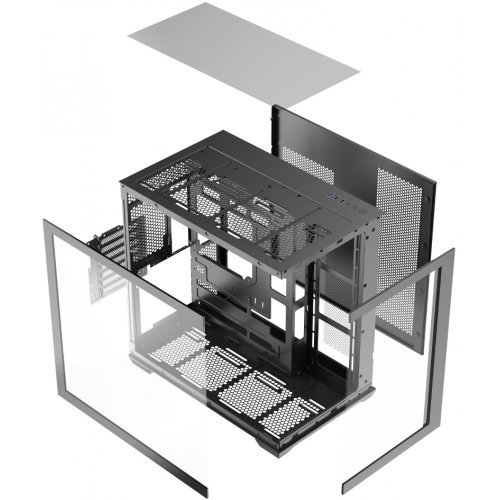 Корпус DarkFlash C280 без БП Black купить в Украине: Киев, Днепр, Харьков, Одесса  | Проверка совместимости, низкая цена, отзывы, характеристики от TELEMART фото