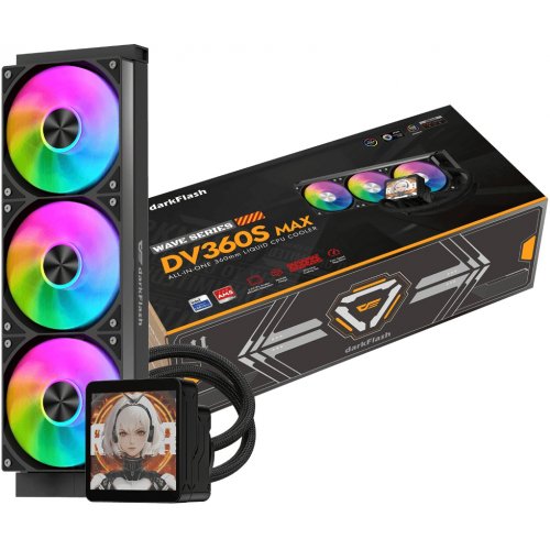 Готовая СВО DarkFlash DV360S Max Black купить в Украине: Киев, Днепр, Харьков, Одесса  | Проверка совместимости, низкая цена, отзывы, характеристики от TELEMART фото