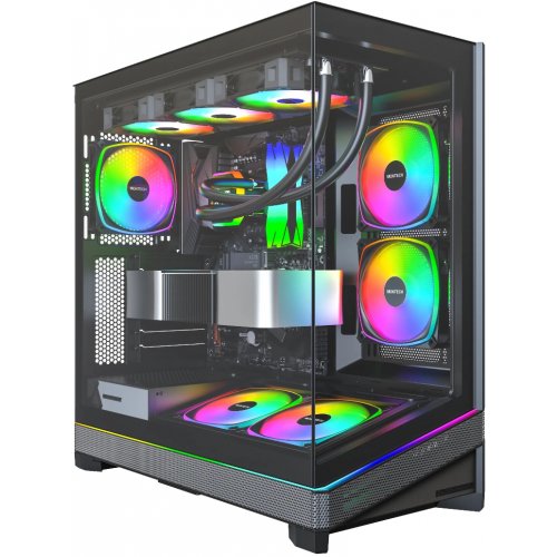 Корпус Montech Sky 3 без БЖ Black купити в Україні: Київ, Львів, Хмельницький, Тернопіль, Івано-Франківськ | Перевірка сумісності, низька ціна, відгуки, характеристики від TELEMART фото
