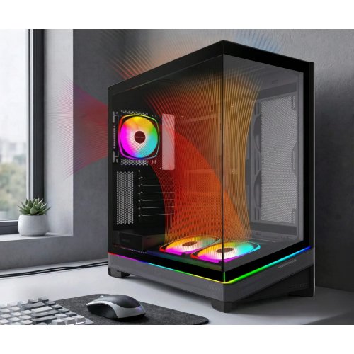 Корпус Montech Sky 3 без БЖ Black купити в Україні: Київ, Львів, Хмельницький, Тернопіль, Івано-Франківськ | Перевірка сумісності, низька ціна, відгуки, характеристики від TELEMART фото