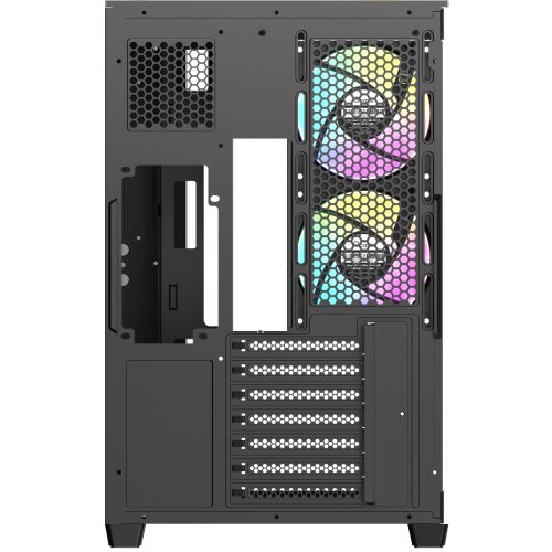 Корпус Ocypus Delta C74 Tempered Glass без БЖ (DELTA-C74-BKD200XX-GL) Black купити в Україні: Київ, Львів, Хмельницький, Тернопіль, Івано-Франківськ | Перевірка сумісності, низька ціна, відгуки, характеристики від TELEMART фото