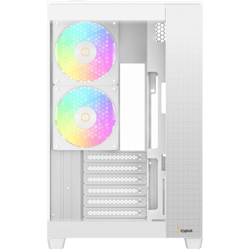 Корпус Ocypus Delta C74 Tempered Glass без БЖ (DELTA-C74-WHD200XX-GL) White купити в Україні: Київ, Львів, Хмельницький, Тернопіль, Івано-Франківськ | Перевірка сумісності, низька ціна, відгуки, характеристики від TELEMART фото