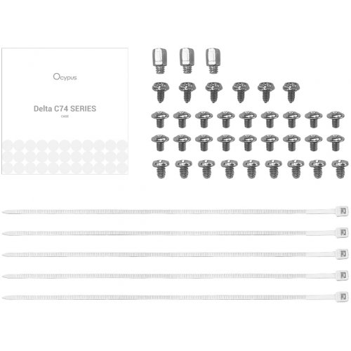 Корпус Ocypus Delta C74 Tempered Glass без БЖ (DELTA-C74-WHD200XX-GL) White купити в Україні: Київ, Львів, Хмельницький, Тернопіль, Івано-Франківськ | Перевірка сумісності, низька ціна, відгуки, характеристики від TELEMART фото