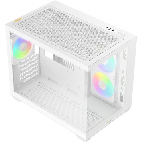 Корпус Ocypus Gamma C54 Tempered Glass без БЖ (GAMMA-C54-WHD300XX-GL) White купити в Україні: Київ, Львів, Хмельницький, Тернопіль, Івано-Франківськ | Перевірка сумісності, низька ціна, відгуки, характеристики від TELEMART фото