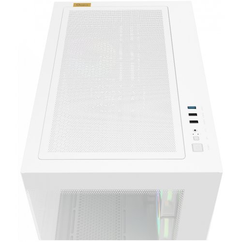 Корпус Ocypus Gamma C54 Tempered Glass без БЖ (GAMMA-C54-WHD300XX-GL) White купити в Україні: Київ, Львів, Хмельницький, Тернопіль, Івано-Франківськ | Перевірка сумісності, низька ціна, відгуки, характеристики від TELEMART фото