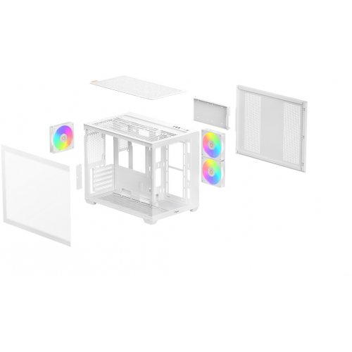 Корпус Ocypus Gamma C54 Tempered Glass без БЖ (GAMMA-C54-WHD300XX-GL) White купити в Україні: Київ, Львів, Хмельницький, Тернопіль, Івано-Франківськ | Перевірка сумісності, низька ціна, відгуки, характеристики від TELEMART фото