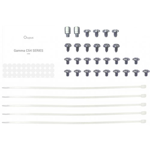 Корпус Ocypus Gamma C54 Tempered Glass без БЖ (GAMMA-C54-WHD300XX-GL) White купити в Україні: Київ, Львів, Хмельницький, Тернопіль, Івано-Франківськ | Перевірка сумісності, низька ціна, відгуки, характеристики від TELEMART фото