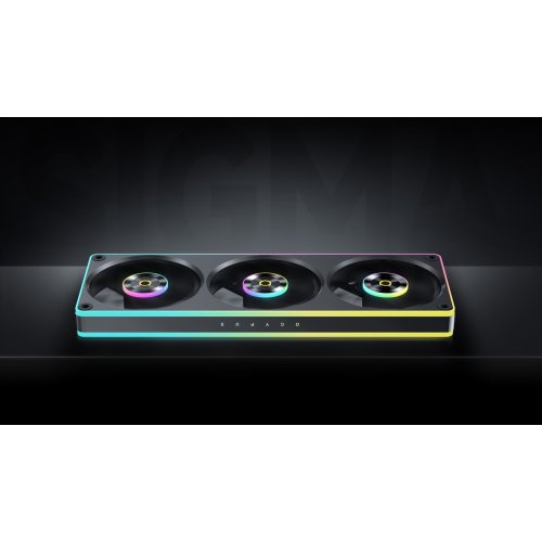 Кулер для корпуса Ocypus Sigma F36 (SIGMA-F36-BK3AM00X-GL) Black купить в Украине: Киев, Днепр, Харьков, Одесса  | Проверка совместимости, низкая цена, отзывы, характеристики от TELEMART фото