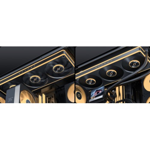 Кулер для корпуса Ocypus Sigma F36 (SIGMA-F36-BK3AM00X-GL) Black купить в Украине: Киев, Днепр, Харьков, Одесса  | Проверка совместимости, низкая цена, отзывы, характеристики от TELEMART фото