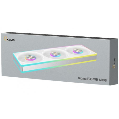 Кулер для корпуса Ocypus Sigma F36 (SIGMA-F36-WH3AM00X-GL) White купить в Украине: Киев, Днепр, Харьков, Одесса  | Проверка совместимости, низкая цена, отзывы, характеристики от TELEMART фото