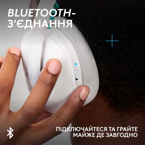Уценка наушники Logitech G325 Lightspeed Wireless (981-001531) White (Вскрытая упаковка, 873475) купить в Украине: Киев, Днепр, Харьков, Одесса  | Низкая цена, отзывы, характеристики от TELEMART фото