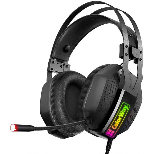 Навушники ColorWay Hyperblast RGB (CW-HPG05BK) Black купити в Україні: Київ, Львів, Хмельницький, Тернопіль, Івано-Франківськ | Низька ціна, відгуки, характеристики від TELEMART фото