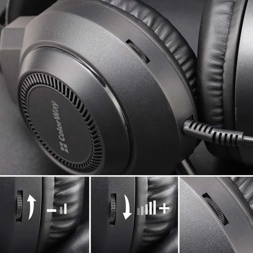 Наушники ColorWay BlazeCore RGB (CW-HPG03BK) Black купить в Украине: Киев, Днепр, Харьков, Одесса  | Низкая цена, отзывы, характеристики от TELEMART фото