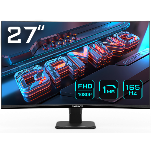 Монітор Gigabyte 27" GS27F Black (Відновлено продавцем, 873523) купити в Україні: Київ, Львів, Хмельницький, Тернопіль, Івано-Франківськ | Низька ціна, відгуки, характеристики від TELEMART фото