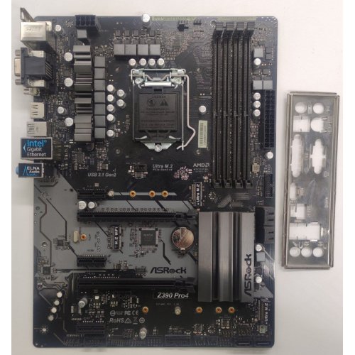 Материнська плата AsRock Z390 PRO4 (s1151-v2, Intel Z390) (Відновлено продавцем, 873533) купити в Україні: Київ, Львів, Хмельницький, Тернопіль, Івано-Франківськ | Перевірка сумісності, низька ціна, відгуки, характеристики від TELEMART фото