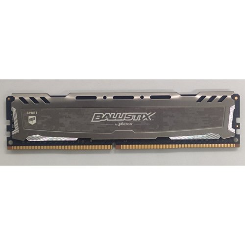 Озп Crucial DDR4 8GB 3000Mhz Ballistix Sport LT Gray (BLS8G4D30AESBK) (Відновлено продавцем, 873536) купити в Україні: Київ, Львів, Хмельницький, Тернопіль, Івано-Франківськ | Перевірка сумісності, низька ціна, відгуки, характеристики від TELEMART фото