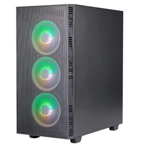 Корпус Prologix E123 Tempered Glass&Mesh без БП Black (Восстановлено продавцом, 873561) купить в Украине: Киев, Днепр, Харьков, Одесса  | Проверка совместимости, низкая цена, отзывы, характеристики от TELEMART фото