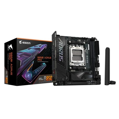 Материнська плата Gigabyte B850I AORUS PRO (sAM5, AMD B850) (Відновлено продавцем, 873572) купити в Україні: Київ, Львів, Хмельницький, Тернопіль, Івано-Франківськ | Перевірка сумісності, низька ціна, відгуки, характеристики від TELEMART фото