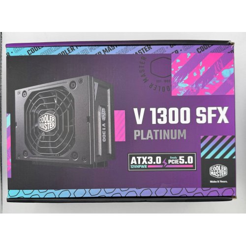 Блок питания Cooler Master V1300 SFX PLATINUM 1300W (MPZ-D001-SFBP-BEU) (Восстановлено продавцом, 873579) купить в Украине: Киев, Днепр, Харьков, Одесса  | Проверка совместимости, низкая цена, отзывы, характеристики от TELEMART фото