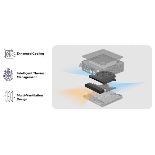Неттоп Asus NUC 15 Pro RNUC15CRHC500002 (90AR00Q2-M00030) Black купить в Украине: Киев, Днепр, Харьков, Одесса  | Низкая цена, отзывы, характеристики от TELEMART фото