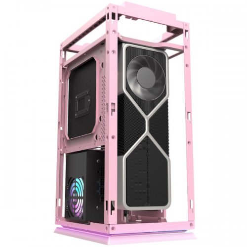 Корпус DarkFlash DLH21 без БЖ Pink (Стан нового, 873788) купити в Україні: Київ, Львів, Хмельницький, Тернопіль, Івано-Франківськ | Перевірка сумісності, низька ціна, відгуки, характеристики від TELEMART фото