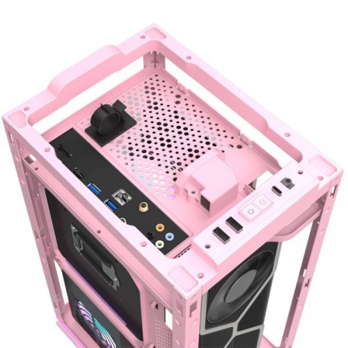 Корпус DarkFlash DLH21 без БЖ Pink (Стан нового, 873788) купити в Україні: Київ, Львів, Хмельницький, Тернопіль, Івано-Франківськ | Перевірка сумісності, низька ціна, відгуки, характеристики від TELEMART фото