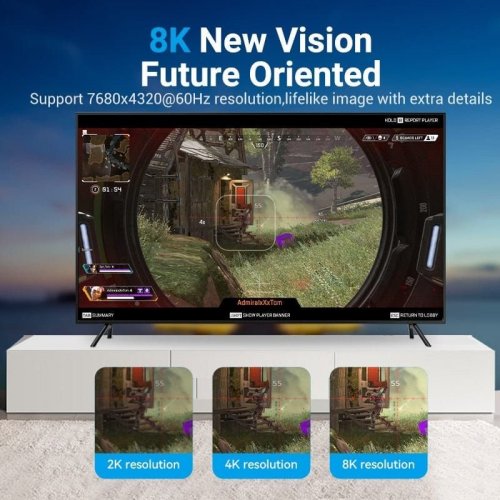 Уценка кабель Vention DisplayPort to DisplayPort v2.0 1m (HGABF) Black (Вскрытая упаковка, 873800) купить в Украине: Киев, Днепр, Харьков, Одесса  | Низкая цена, отзывы, характеристики от TELEMART фото