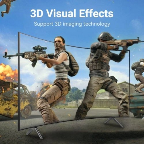 Уценка кабель Vention DisplayPort to DisplayPort v2.0 1m (HGABF) Black (Вскрытая упаковка, 873800) купить в Украине: Киев, Днепр, Харьков, Одесса  | Низкая цена, отзывы, характеристики от TELEMART фото