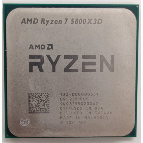 Процесор AMD Ryzen 7 5800X3D 3.4(4.5)GHz 96MB sAM4 Tray (100-000000651) (Відновлено продавцем, 873811) купити в Україні: Київ, Львів, Хмельницький, Тернопіль, Івано-Франківськ | Перевірка сумісності, низька ціна, відгуки, характеристики від TELEMART фото