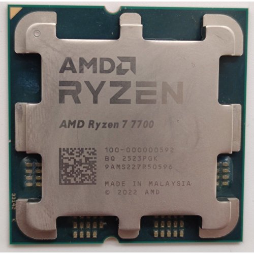 Процесор AMD Ryzen 7 7700 3.8(5.3)GHz 32MB sAM5 Tray (100-000000592) (Відновлено продавцем, 873817) купити в Україні: Київ, Львів, Хмельницький, Тернопіль, Івано-Франківськ | Перевірка сумісності, низька ціна, відгуки, характеристики від TELEMART фото