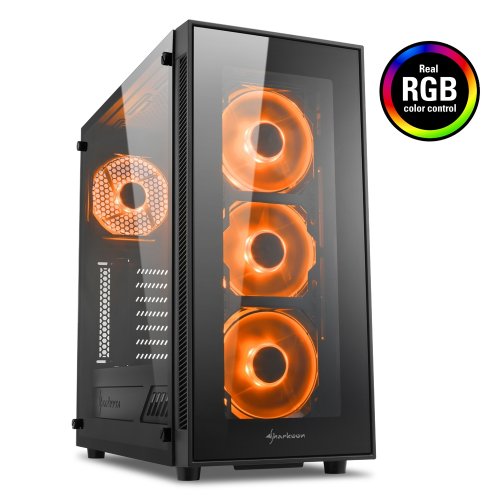 Корпус Sharkoon TG5 Pro RGB Black (Відновлено продавцем, 873840) купити в Україні: Київ, Львів, Хмельницький, Тернопіль, Івано-Франківськ | Перевірка сумісності, низька ціна, відгуки, характеристики від TELEMART фото