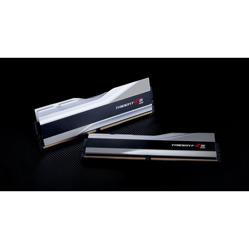 Уцінка озп G.Skill DDR5 32GB (2x16GB) 6000 Mhz Trident Z5 RGB Silver (F5-6000J3636F16GX2-TZ5RS) (нерідна коробка, 873978) купити в Україні: Київ, Львів, Хмельницький, Тернопіль, Івано-Франківськ | Перевірка сумісності, низька ціна, відгуки, характеристики від TELEMART фото