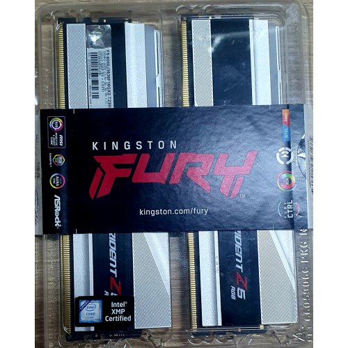 Уцінка озп G.Skill DDR5 32GB (2x16GB) 6000 Mhz Trident Z5 RGB Silver (F5-6000J3636F16GX2-TZ5RS) (нерідна коробка, 873978) купити в Україні: Київ, Львів, Хмельницький, Тернопіль, Івано-Франківськ | Перевірка сумісності, низька ціна, відгуки, характеристики від TELEMART фото