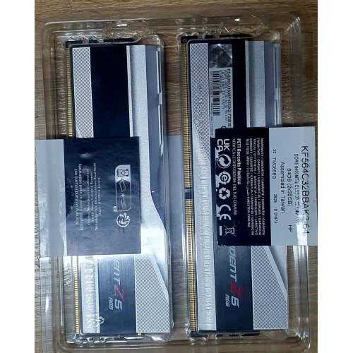 Уцінка озп G.Skill DDR5 32GB (2x16GB) 6000 Mhz Trident Z5 RGB Silver (F5-6000J3636F16GX2-TZ5RS) (нерідна коробка, 873978) купити в Україні: Київ, Львів, Хмельницький, Тернопіль, Івано-Франківськ | Перевірка сумісності, низька ціна, відгуки, характеристики від TELEMART фото