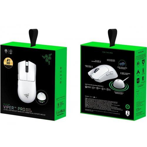 Уценка мышка Razer Viper V4 Pro Wireless (RZ01-05630200-R3G1) White (Вскрытая упаковка, 873983) купить в Украине: Киев, Днепр, Харьков, Одесса  | Низкая цена, отзывы, характеристики от TELEMART фото