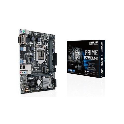 Материнская плата Asus PRIME B250M-K (s1151, Intel B250) (Восстановлено продавцом, 874001) купить в Украине: Киев, Днепр, Харьков, Одесса  | Проверка совместимости, низкая цена, отзывы, характеристики от TELEMART фото