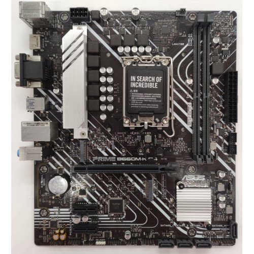 Материнская плата Asus PRIME B660M-K D4 (s1700, Intel B660) (Восстановлено продавцом, 874002) купить в Украине: Киев, Днепр, Харьков, Одесса  | Проверка совместимости, низкая цена, отзывы, характеристики от TELEMART фото