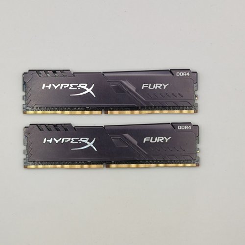 Озп HyperX DDR4 16GB (2x8GB) 3200Mhz Fury Black (HX432C16FB3K2/16) (Відновлено продавцем, 874016) купити в Україні: Київ, Львів, Хмельницький, Тернопіль, Івано-Франківськ | Перевірка сумісності, низька ціна, відгуки, характеристики від TELEMART фото