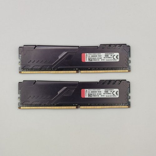 Озп HyperX DDR4 16GB (2x8GB) 3200Mhz Fury Black (HX432C16FB3K2/16) (Відновлено продавцем, 874016) купити в Україні: Київ, Львів, Хмельницький, Тернопіль, Івано-Франківськ | Перевірка сумісності, низька ціна, відгуки, характеристики від TELEMART фото